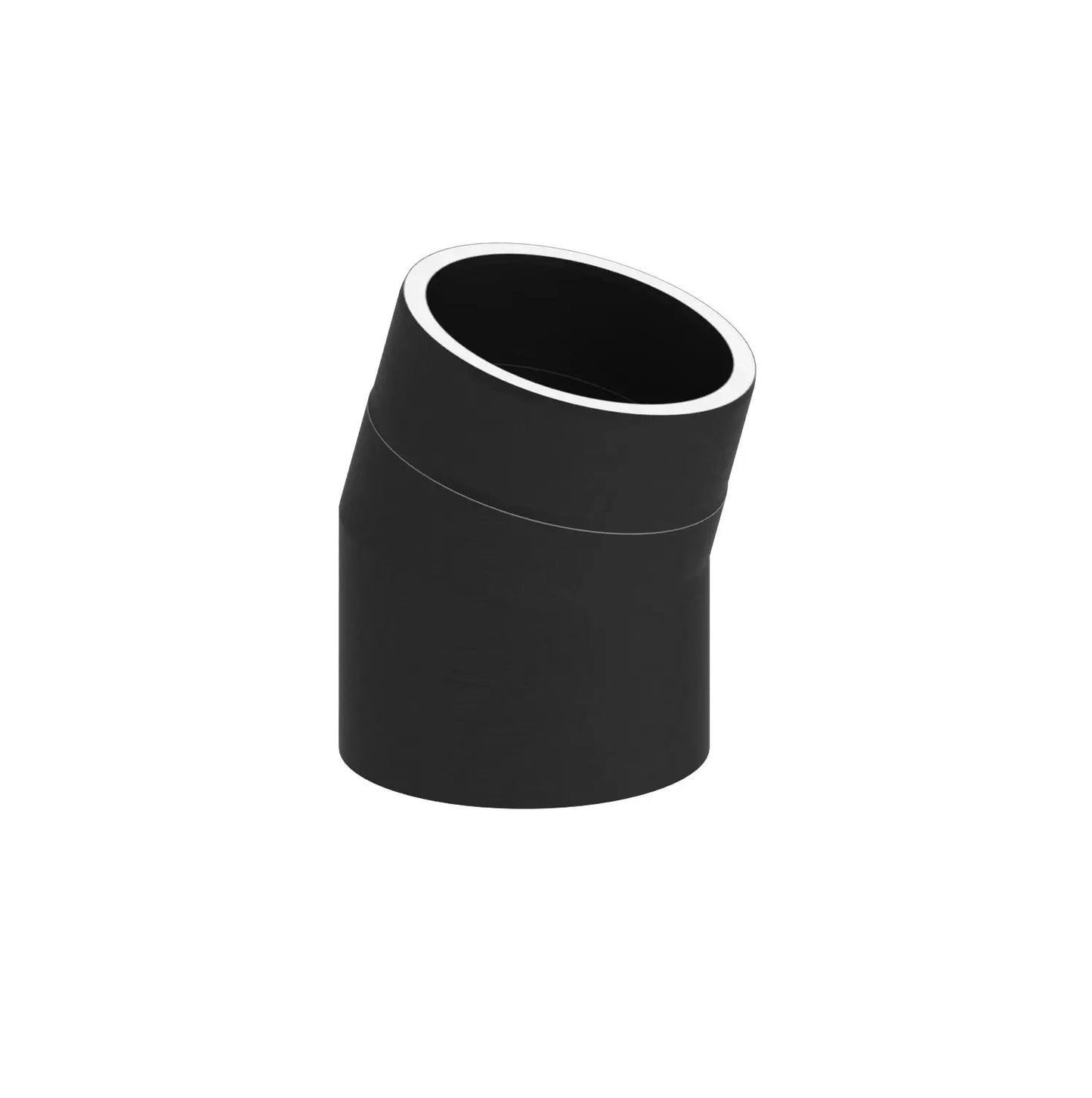 Ofenrohrdoppelwandiger Bogen 15°, Ø 130 mm ohne Tür - Premium Ofenrohr von Jeremias - Kaufen Sie jetzt bei Mein Schornsteinprofi