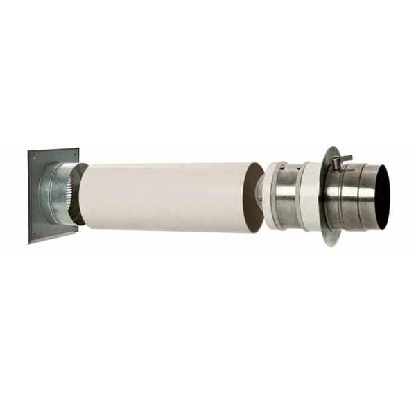 Austroflamm Verbrennungsluftsystem Ø125 mm dichtschließend kälteentkoppelt mit Edelstahl Doppelklappe Art 620246