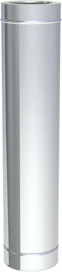 EdelstahlschornsteinLängenelement 1000 mm - Premium Edelstahlschornstein von Jeremias - Kaufen Sie jetzt bei Mein Schornsteinprofi