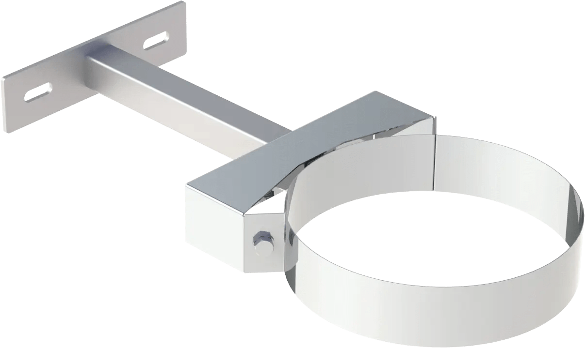 EdelstahlschornsteinWandhalter verstellbar Wandabstand 50 - 250 mm - Premium Edelstahlschornstein von Jeremias - Kaufen Sie jetzt bei Mein Schornsteinprofi