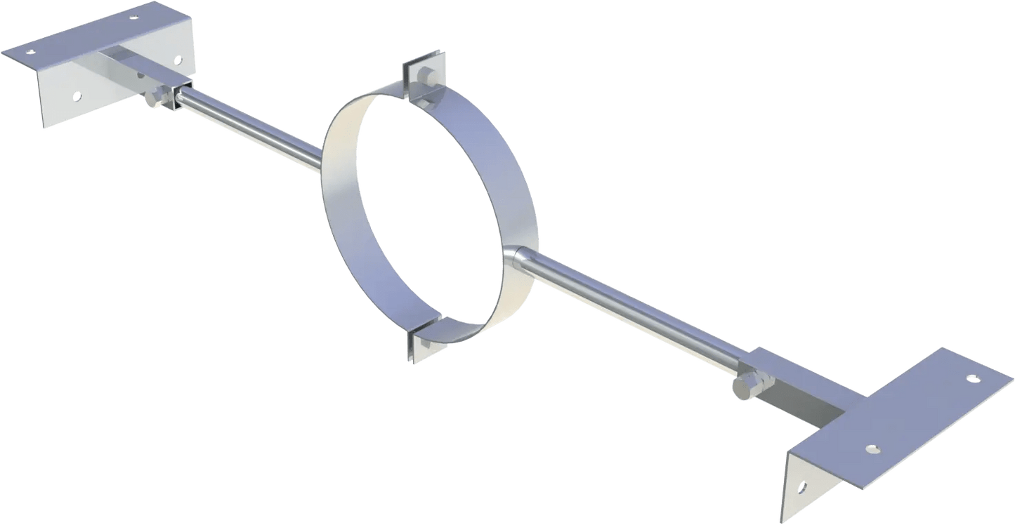 EdelstahlschornsteinSparrenhalter verstellbar 500-900mm - Premium Edelstahlschornstein von Jeremias - Kaufen Sie jetzt bei Mein Schornsteinprofi