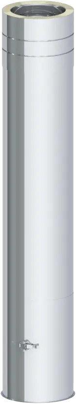 EdelstahlschornsteinTeleskopstütze 480-1120mm inklusive Teleskopkopf mit Kondensatablauf und Tür für Kondensatbehälter - Premium Edelstahlschornstein von Jeremias - Kaufen Sie jetzt bei Mein Schornsteinprofi