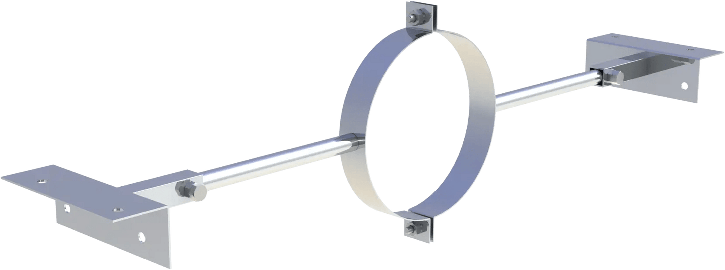 EdelstahlschornsteinSparrenhalter verstellbar 500-900mm - Premium Edelstahlschornstein von Jeremias - Kaufen Sie jetzt bei Mein Schornsteinprofi