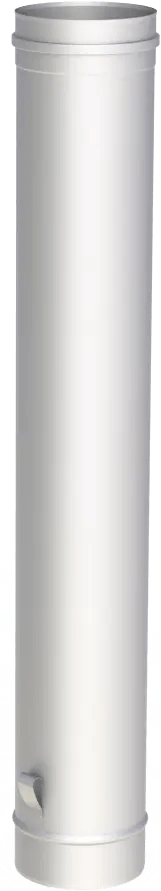 EdelstahlschornsteinLängenelement 1000mm mit 2 Ablaßschlaufen - Premium Edelstahlschornstein von Jeremias - Kaufen Sie jetzt bei Mein Schornsteinprofi