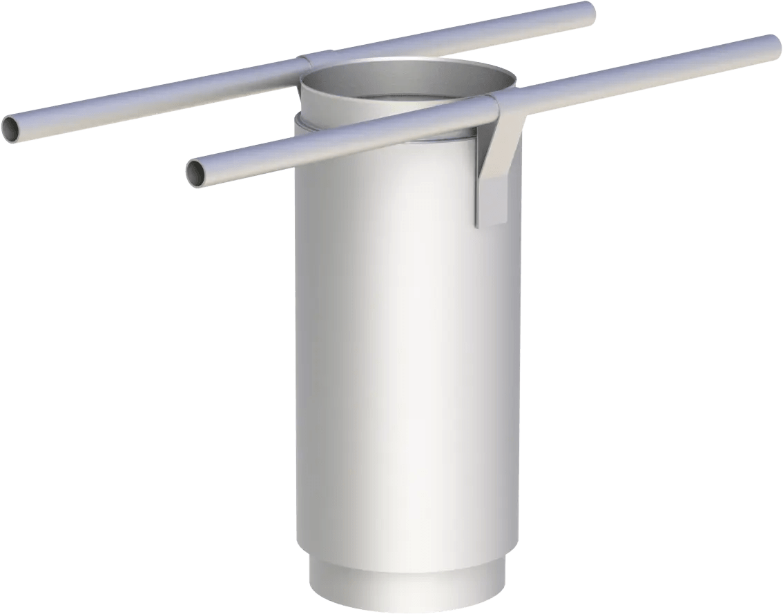 EdelstahlschornsteinZwischenstutzen l=330mm Dehnungsausgleich, inkl. 2x Befestigungsstange l=500mm - Premium Edelstahlschornstein von Jeremias - Kaufen Sie jetzt bei Mein Schornsteinprofi