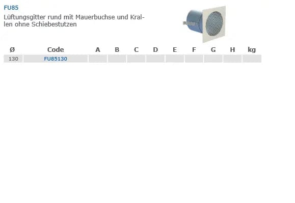 EdelstahlschornsteinLüftungsgitter rund mit Mauerbuchse und Krallen mit Schiebestutzen - Premium Edelstahlschornstein von Jeremias - Kaufen Sie jetzt bei Mein Schornsteinprofi