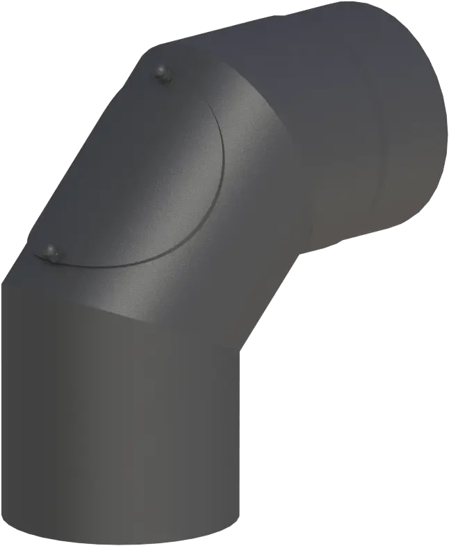 Ofenrohr Bogen 90°, Ø 150mm mit Tür