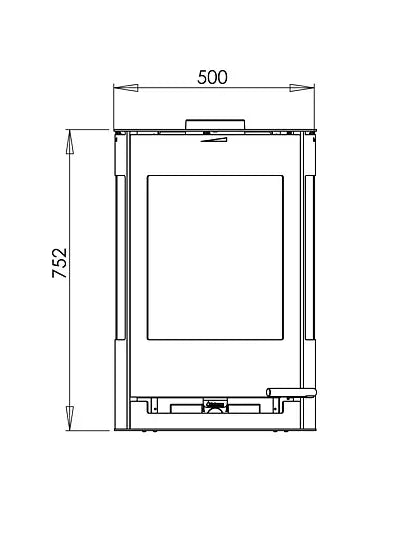 Aduro 9.4 wandhängender Kaminofen Aduro