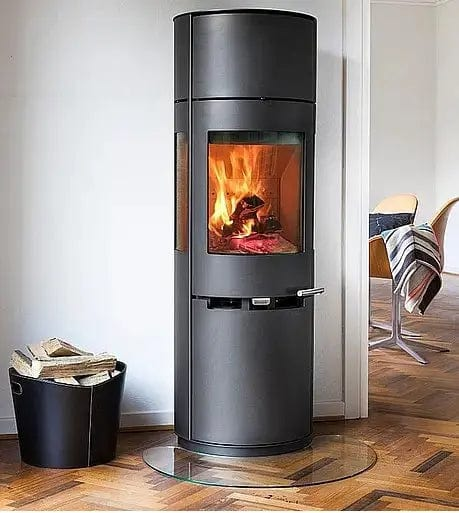 Aduro 9.7 Kaminofen mit Wärmespeichersteinen und Holzraum - 150 cm hoch