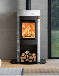 Austroflamm Elisabeth in Marble Grey Clouds Naturstein – elegante graue Marmoroptik