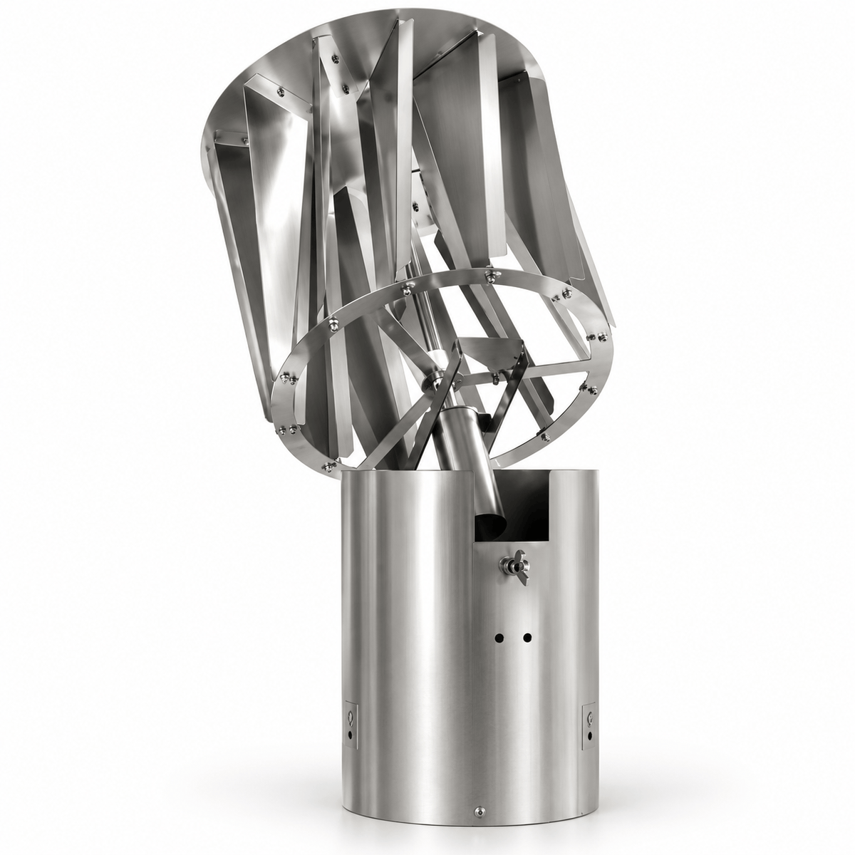 Drehbarer Rotovent RS5 Zyklon Swing Schornsteinaufsatz aus Edelstahl
