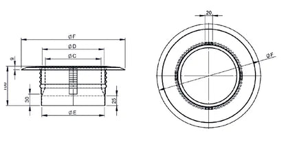 OfenrohrWandfutter mit Zentrierfedern und Wandrosette 55mm, Ø 120mm - Premium Ofenrohr von Jeremias - Kaufen Sie jetzt bei Mein Schornsteinprofi