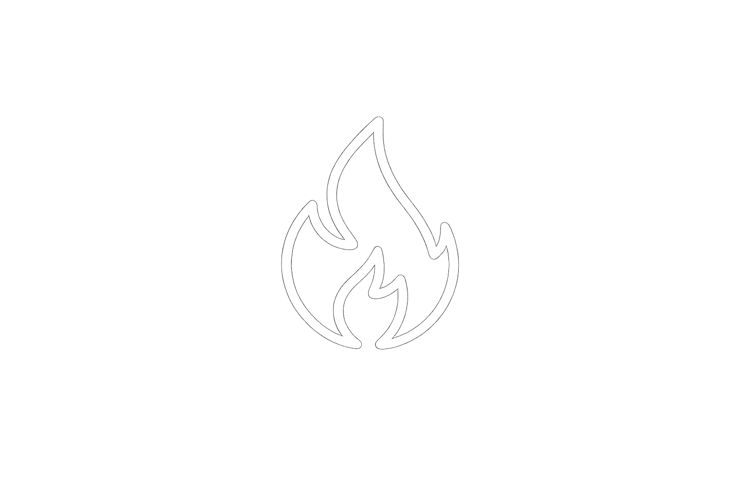 Flammensymbol für Fachhandel