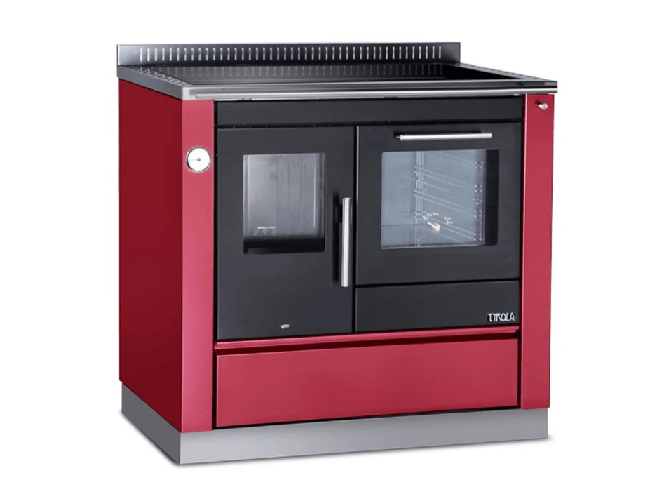 Tyrola TR_T 90 wasserführender Küchenherd in modernem Design - Kochfeld mit Backofen und integrierter Warmwasserfunktion