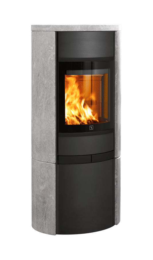 Scan 68-15 Speckstein Kaminofen 5,5 kW moderner Holzofen mit Wärmespeicher