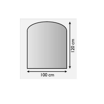 Stahlbodenplatte mit Segmentbogen - Premium  von Lienbacher - Kaufen Sie jetzt bei Mein Schornsteinprofi