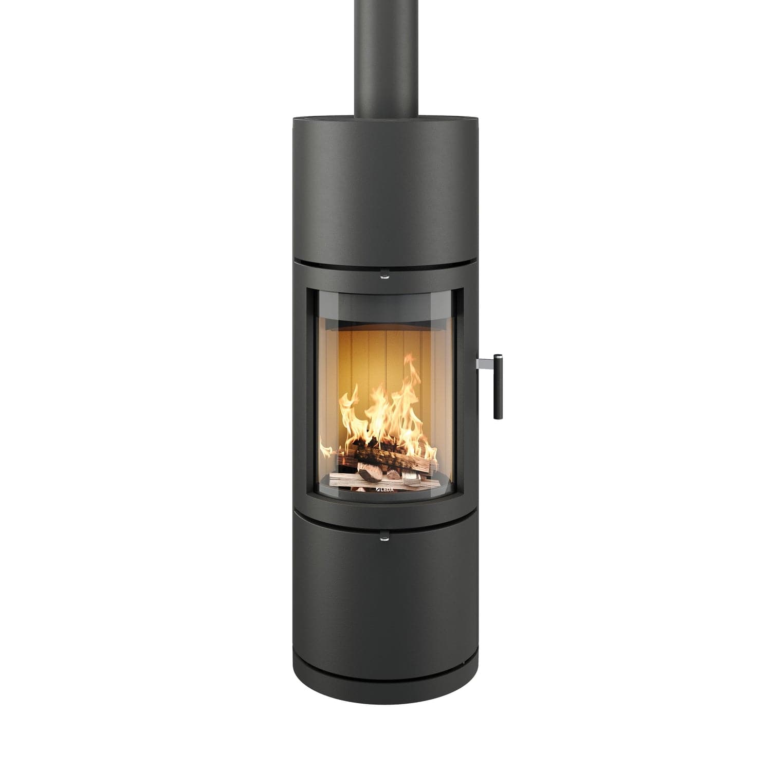 Leda Greena Pure Kaminofen in modernem Design mit großer Sichtscheibe