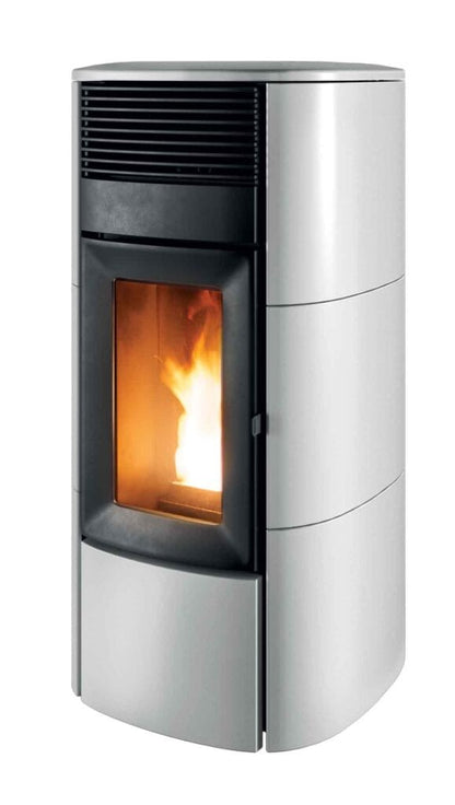MCZ Club Air R 10 kW Pelletofen Keramik weiß Frontansicht ohne Core-Technologie