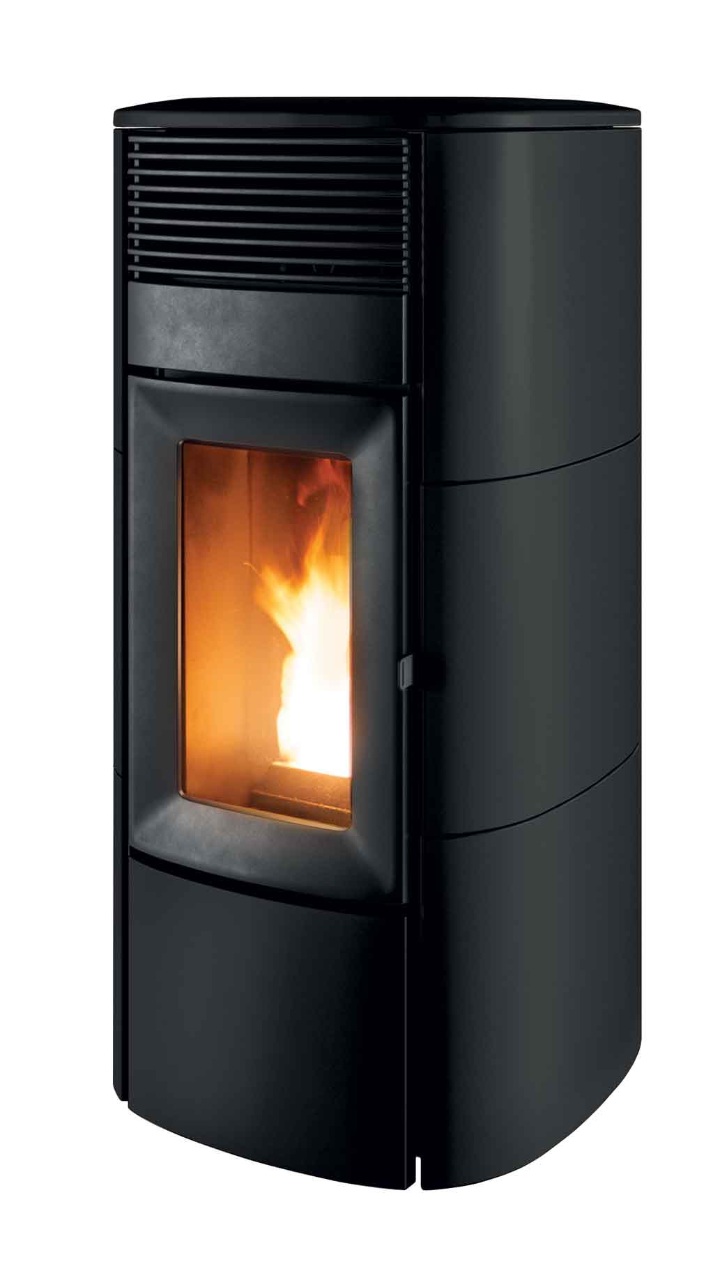 MCZ Club Comfort Air R 14 kW Pelletofen Keramik matt-schwarz mit selbstreinigender Brennschale