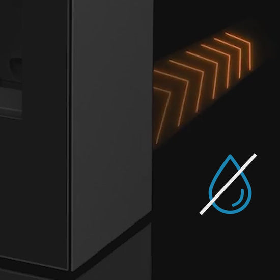 Technisches Detail: Betrieb des Pelletofens ohne Kondensatanschluss