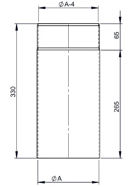 OfenrohrOfenrohr, Kaminrohr 33 cm, Ø 120mm - Premium Ofenrohr von Jeremias - Kaufen Sie jetzt bei Mein Schornsteinprofi