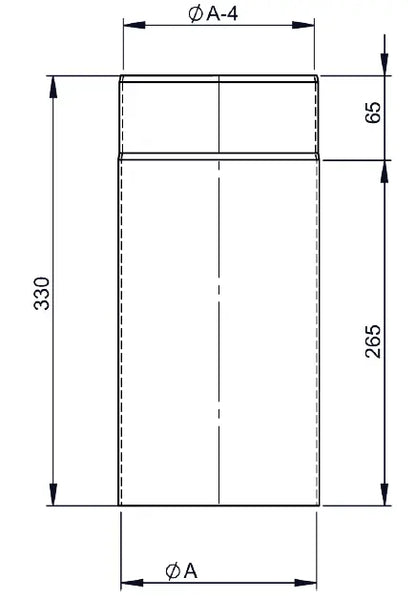 OfenrohrOfenrohr, Kaminrohr 33 cm, Ø 120mm - Premium Ofenrohr von Jeremias - Kaufen Sie jetzt bei Mein Schornsteinprofi